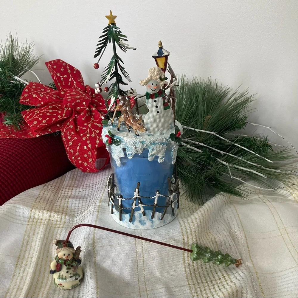 HOME INTERIORS 3pc candle set
